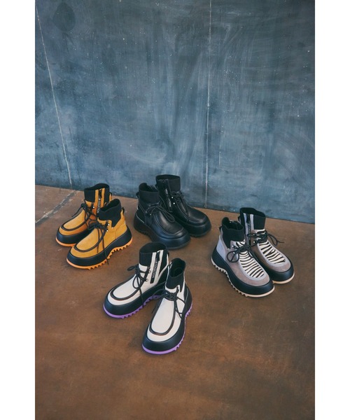 VEGE（ベジ）の「VEGE Big Foot（ブーツ・レディース・キャメル/ブラック/アイボリー/グレー・23/23.5/24/24.5）」の21枚目の写真