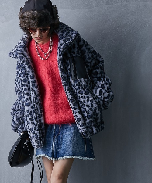 GEVS.（ジェイヴィス）の「シャギークルーネックニットプルオーバー ＜大きいサイズ有＞GEVS.（ニット/セーター・レディース・ピンク/ブルー/アイボリー/チャコール・LL/3L/4L/5L/M/L）」の7枚目の写真