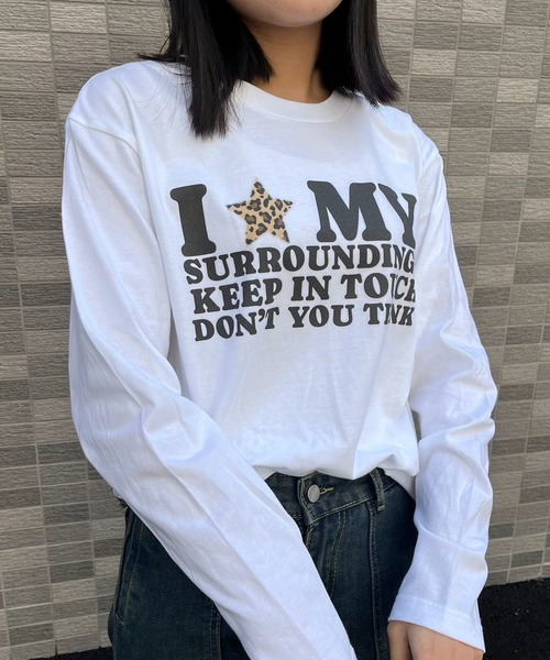 fiere(フィエール)の「ILOVEMYロンT/長袖Tシャツ(Tシャツ/カットソー・レディース・ホワイト/A/D/C/B・MEDIUM/LARGE/SMALL/X-LARGE)」の13枚目の写真