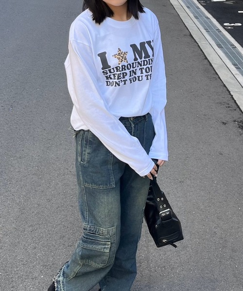 fiere(フィエール)の「ILOVEMYロンT/長袖Tシャツ(Tシャツ/カットソー・レディース・ホワイト/A/D/C/B・MEDIUM/LARGE/SMALL/X-LARGE)」の17枚目の写真