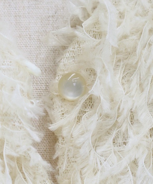 BLUEEAST(ブルーイースト)の「《お気に入り1.2万人突破!/4色展開》フェザーフリンジベスト(ベスト・レディース・アイボリー/ブラック/グレー/ピンク・MEDIUM)」の10枚目の写真