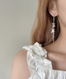 メニー バタフライ ロング スイング ピアス