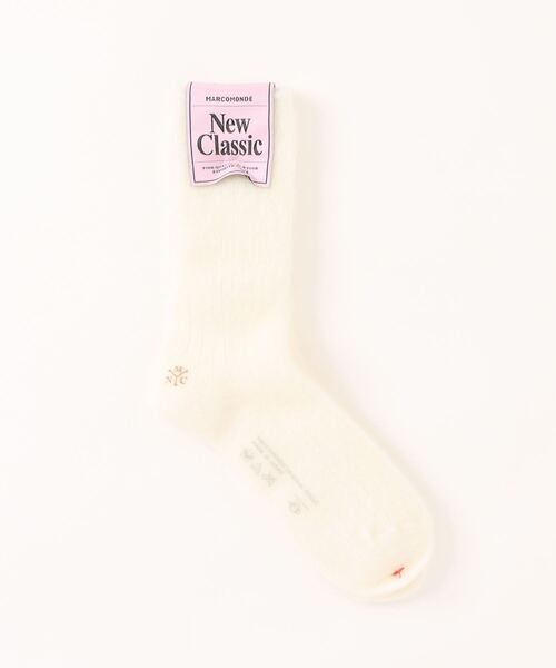 MARCOMONDE(マルコモンド)の「【MARCOMONDE(マルコモンド)】MOHAIR RIBBED SOCKS(ソックス/靴下・レディース・レッド/ライトグレー/オフホワイト・FREE)」の13枚目の写真