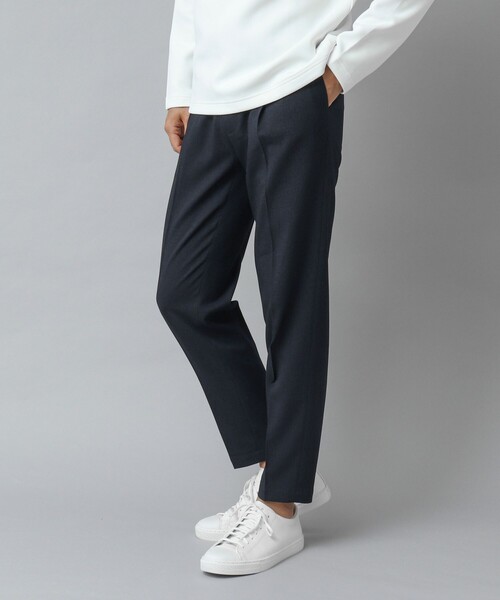 NOLLEY’S（ノーリーズ）の「【ACTIVE SECT】《限定展開 / イージーケア》LANATEC ワンタックイージーパンツ 24AW（その他パンツ・メンズ・グレー系その他/ネイビー・XL/L/M/S）」の7枚目の写真