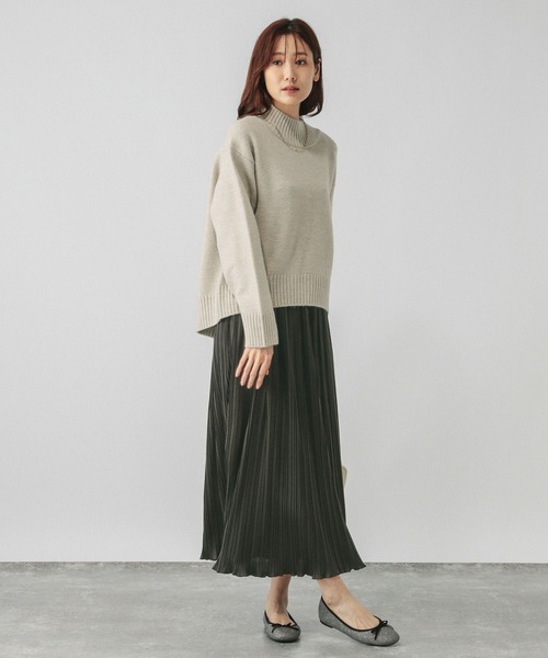 GLOBAL WORK（グローバルワーク）の「フワフワHugmeセットアップ/115407（ワンピース・レディース・ベージュ系1/ブルー系4/ブラック系9/ライトグリーン系3・MEDIUM/LARGE）」の21枚目の写真