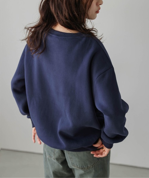 SUGAR BISKET(シュガービスケット)の「裏起毛 ハート刺繍スウェットプルオーバー(スウェット・レディース・グレー/ブラック/ブラウン/ネイビー・フリー)」の21枚目の写真