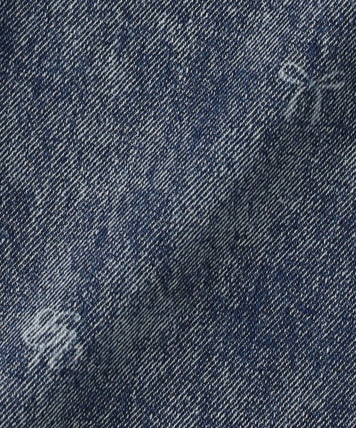 Right-on（ライトオン）の「【VIVIAN BLUE】リボン抜染デニムワイドパンツ（デニムパンツ・キッズ・ライトインディゴブルー/ダークインディゴブルー・130/140/150/160）」の11枚目の写真