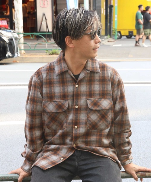 BACK NUMBER / ウールオープンカラーシャツ BACK NUMBER（バックナンバー）の「【BACK NUMBER】ウール