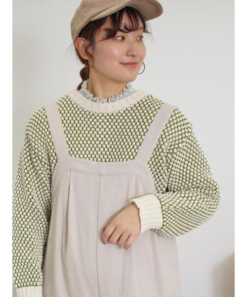 Samansa Mos2（サマンサ モスモス）の「【マシンウォッシャブル】ニットリブフリルタートルネック（ニット/セーター・レディース・グレー/モカ/キナリ/オフホワイト・F）」の17枚目の写真
