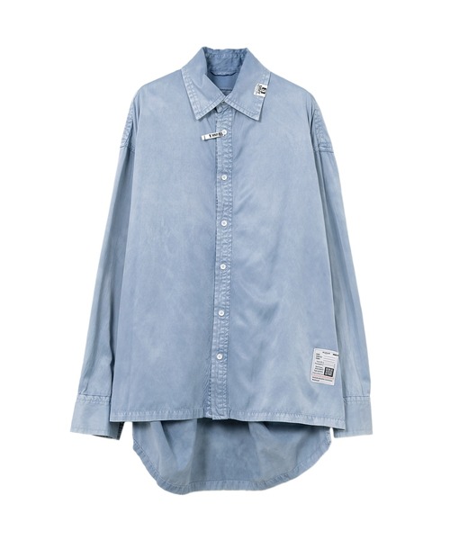 Maison MIHARA YASUHIRO（メゾンミハラヤスヒロ）の「Vintage Like Satin Shirt（シャツ/ブラウス・レディース・ブルー/カーキ/ブラック・38/36）」の3枚目の写真