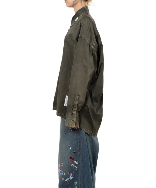 Maison MIHARA YASUHIRO（メゾンミハラヤスヒロ）の「Vintage Like Satin Shirt（シャツ/ブラウス・レディース・ブルー/カーキ/ブラック・38/36）」の11枚目の写真