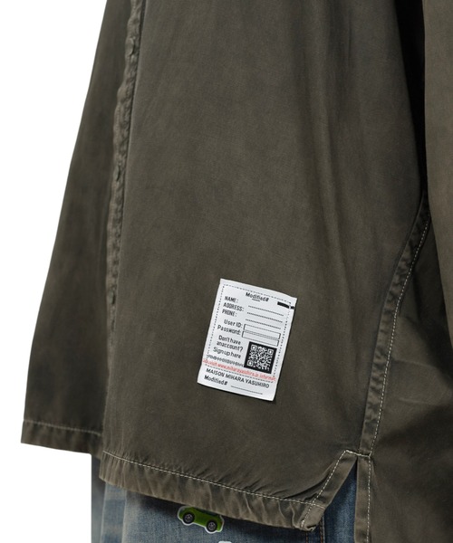 Maison MIHARA YASUHIRO（メゾンミハラヤスヒロ）の「Vintage Like Satin Shirt（シャツ/ブラウス・レディース・ブルー/カーキ/ブラック・38/36）」の15枚目の写真