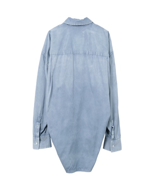 Maison MIHARA YASUHIRO（メゾンミハラヤスヒロ）の「Vintage Like Satin Shirt（シャツ/ブラウス・レディース・ブルー/カーキ/ブラック・38/36）」の16枚目の写真