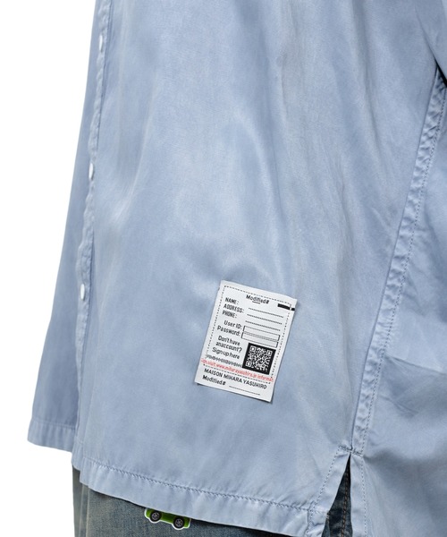 Maison MIHARA YASUHIRO（メゾンミハラヤスヒロ）の「Vintage Like Satin Shirt（シャツ/ブラウス・レディース・ブルー/カーキ/ブラック・38/36）」の21枚目の写真