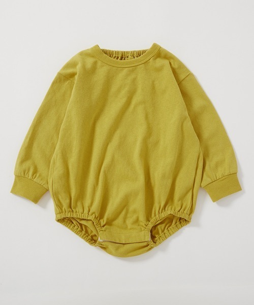 devirock（デビロック）の「綿100％ デビラボ プリント ゆったり 長袖 ロンパース（ロンパース・キッズ・ブルー系1/イエロー系1/グレー系1/パープル系1/グリーン系2/グリーン系1/ブルー系2/ホワイト系1・70cm/80ｃｍ）」の15枚目の写真