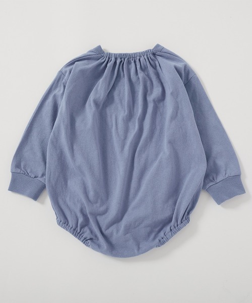 devirock（デビロック）の「綿100％ デビラボ プリント ゆったり 長袖 ロンパース（ロンパース・キッズ・ブルー系1/イエロー系1/グレー系1/パープル系1/グリーン系2/グリーン系1/ブルー系2/ホワイト系1・70cm/80ｃｍ）」の16枚目の写真