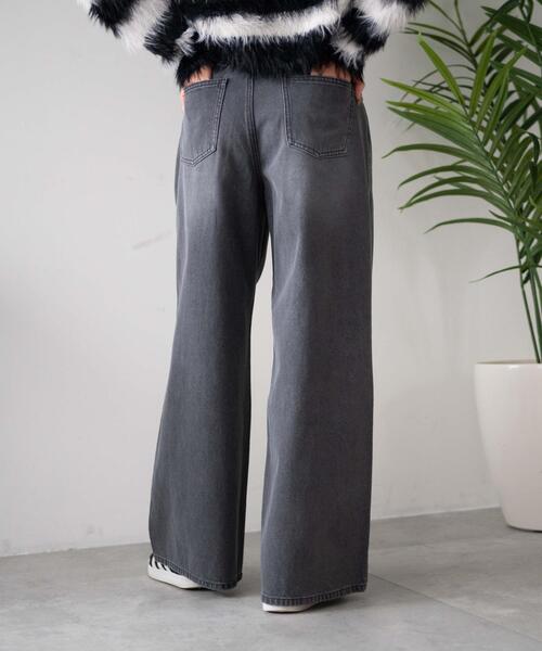 WEGO（ウィゴー）の「WEGO/ウエストフックデニムワイドパンツ（デニムパンツ・レディース・ライトインディゴブルー/スミクロ・SMALL/MEDIUM）」の19枚目の写真