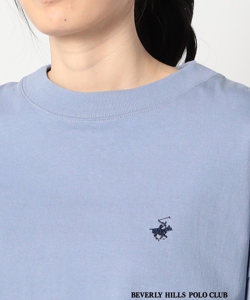 Grand PARK（グランドパーク）の「【BEVERLY HILLS POLO CLUB 】グランドパーク別注　ワイドスリーブＴシャツ（Tシャツ/カットソー・レディース・サックスブルー/ナチュラル/ホワイト/ホワイト系/グレー/スミクロ・FREE）」の13枚目の写真