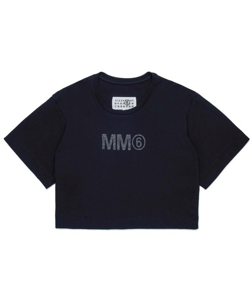 MM6 Maison Margiela（ｴﾑｴﾑｼｯｸｽ ﾒｿﾞﾝ ﾏﾙｼﾞｪﾗ）の「MM6 Maison Margiela(エムエムシックス メゾン マルジェラ)Kids & Junior ブランドロゴ半袖Tシャツカットソー（Tシャツ/カットソー・キッズ・ライトグリーン/ライトグレー/ホワイト/ピンク/ブラック・14Y/16Y/12Y/10Y）」の3枚目の写真