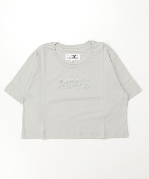 MM6 Maison Margiela（ｴﾑｴﾑｼｯｸｽ ﾒｿﾞﾝ ﾏﾙｼﾞｪﾗ）の「MM6 Maison Margiela(エムエムシックス メゾン マルジェラ)Kids & Junior ブランドロゴ半袖Tシャツカットソー（Tシャツ/カットソー・キッズ・ライトグリーン/ライトグレー/ホワイト/ピンク/ブラック・14Y/16Y/12Y/10Y）」の13枚目の写真