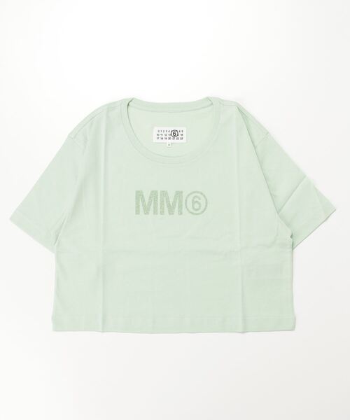 MM6 Maison Margiela（ｴﾑｴﾑｼｯｸｽ ﾒｿﾞﾝ ﾏﾙｼﾞｪﾗ）の「MM6 Maison Margiela(エムエムシックス メゾン マルジェラ)Kids & Junior ブランドロゴ半袖Tシャツカットソー（Tシャツ/カットソー・キッズ・ライトグリーン/ライトグレー/ホワイト/ピンク/ブラック・14Y/16Y/12Y/10Y）」の14枚目の写真