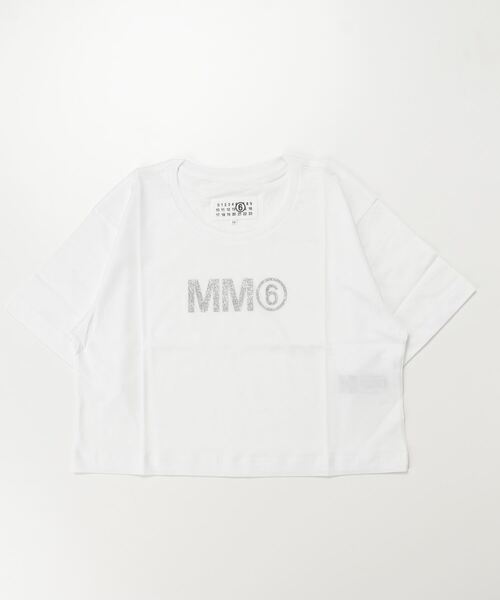 MM6 Maison Margiela（ｴﾑｴﾑｼｯｸｽ ﾒｿﾞﾝ ﾏﾙｼﾞｪﾗ）の「MM6 Maison Margiela(エムエムシックス メゾン マルジェラ)Kids & Junior ブランドロゴ半袖Tシャツカットソー（Tシャツ/カットソー・キッズ・ライトグリーン/ライトグレー/ホワイト/ピンク/ブラック・14Y/16Y/12Y/10Y）」の12枚目の写真