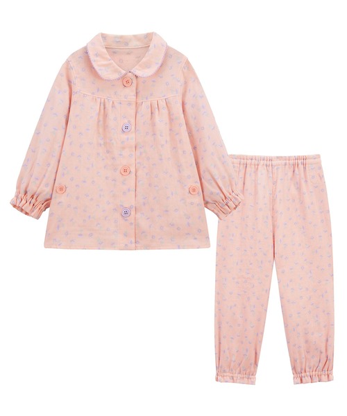 きな&ミニ　60接結　前あきパジャマ　新品未使用 Combi mini パジャマ おなか安心ボタン付きスムース長袖パジャマ