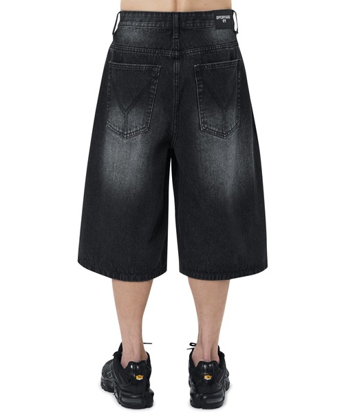 【BOHEMIAN SEOUL】 DENIM SHORTS デニム BOHEMIAN SEOUL] DESTROYED GRAY DENIM SHORTS 正規品 韓国