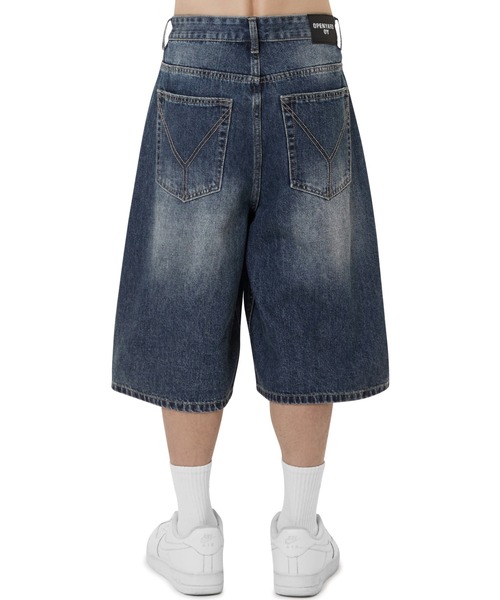 【BOHEMIAN SEOUL】 DENIM SHORTS デニム BOHEMIAN SEOUL] DESTROYED GRAY DENIM SHORTS 正規品 韓国