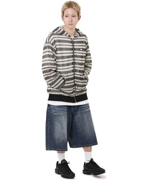 OY(オーワイ)の「『OY/オーワイ』 WIDE BERMUDA DENIM SHORTS/ワイドバミューダデニムショーツ(デニムパンツ・レディース・ブラック/ライトブルー/ブルー・S/M/L)」の16枚目の写真