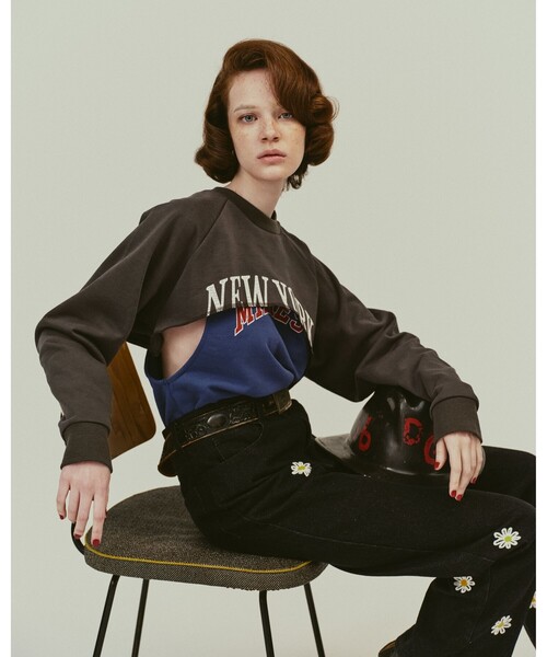 トレーナー スウェット ambiance / 2way Sweatshirt レディース セール】ambiance / 2way Sweatshirt（スウェット）｜B:MING by