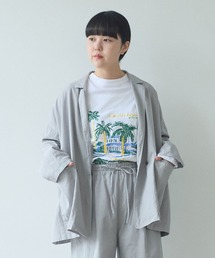 yuni（ユニ ）の「リネン混sheer oversized ジャケット（テーラード 