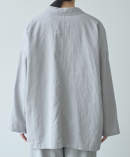 みかyuni hightwist コット　ジャケット セール】hightwist コットン product dye haori ジャケット