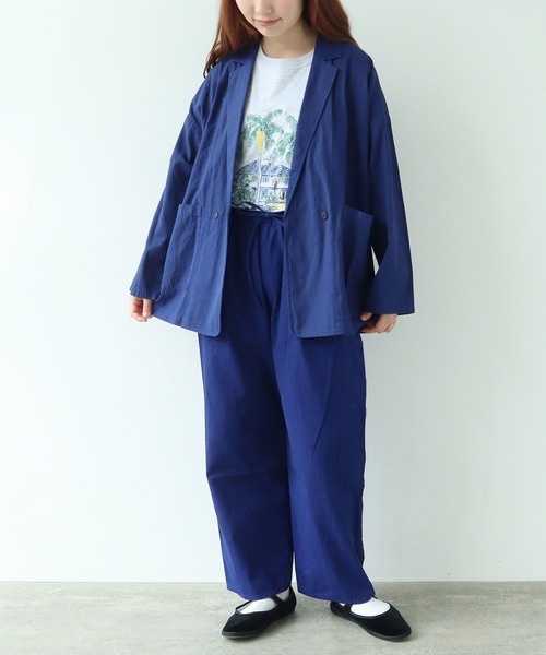 みかyuni hightwist コット　ジャケット セール】hightwist コットン product dye haori ジャケット
