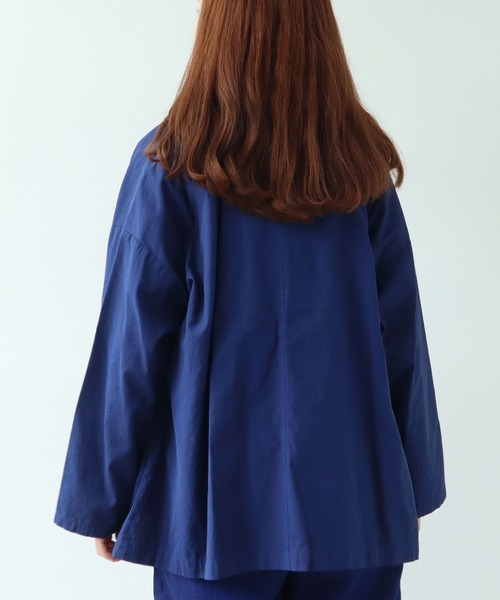 みかyuni hightwist コット　ジャケット セール】hightwist コットン product dye haori ジャケット