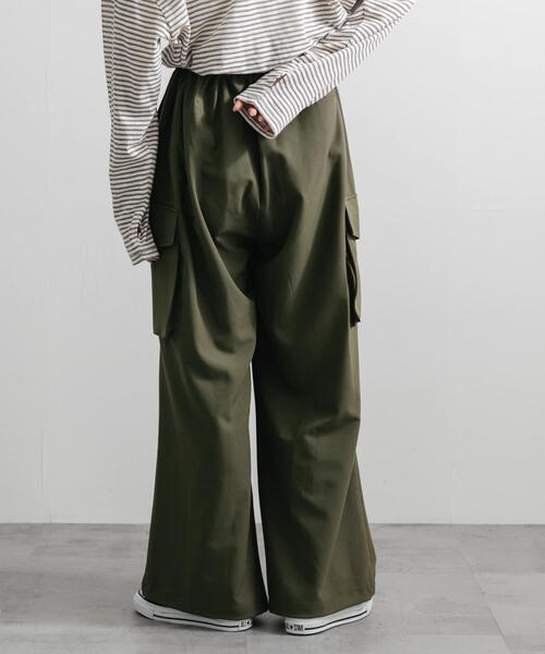 SENSE OF PLACE by URBAN RESEARCH（センスオブプレイスバイアーバンリサーチ）の「『ユニセックス』『セットアップ対応』ワイドカーゴパンツ（その他パンツ・メンズ・ブラウン/ブラック/カーキ・MEDIUM/SMALL/LARGE）」の20枚目の写真