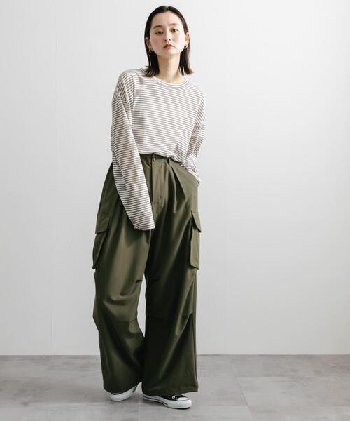 SENSE OF PLACE by URBAN RESEARCH（センスオブプレイスバイアーバンリサーチ）の「『ユニセックス』『セットアップ対応』ワイドカーゴパンツ（その他パンツ・メンズ・ブラウン/ブラック/カーキ・MEDIUM/SMALL/LARGE）」の19枚目の写真