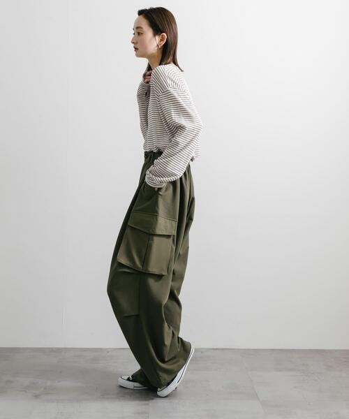 SENSE OF PLACE by URBAN RESEARCH（センスオブプレイスバイアーバンリサーチ）の「『ユニセックス』『セットアップ対応』ワイドカーゴパンツ（その他パンツ・メンズ・ブラウン/ブラック/カーキ・MEDIUM/SMALL/LARGE）」の18枚目の写真