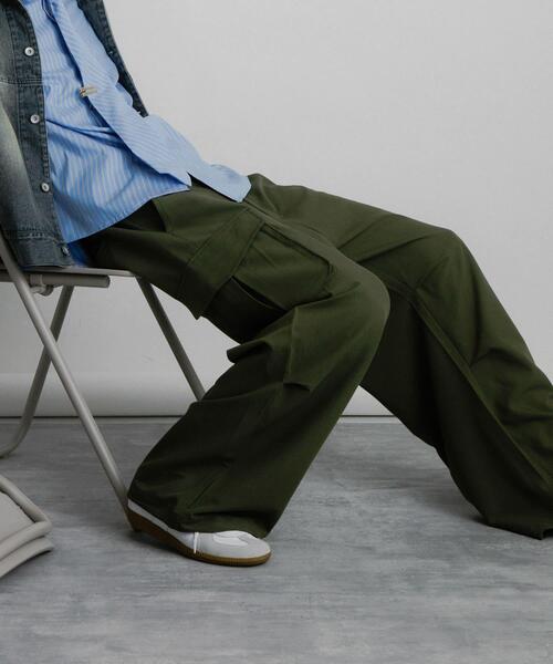 SENSE OF PLACE by URBAN RESEARCH（センスオブプレイスバイアーバンリサーチ）の「『ユニセックス』『セットアップ対応』ワイドカーゴパンツ（その他パンツ・メンズ・ブラウン/ブラック/カーキ・MEDIUM/SMALL/LARGE）」の17枚目の写真