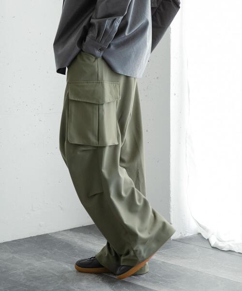 SENSE OF PLACE by URBAN RESEARCH（センスオブプレイスバイアーバンリサーチ）の「『ユニセックス』『セットアップ対応』ワイドカーゴパンツ（その他パンツ・メンズ・ブラウン/ブラック/カーキ・MEDIUM/SMALL/LARGE）」の9枚目の写真