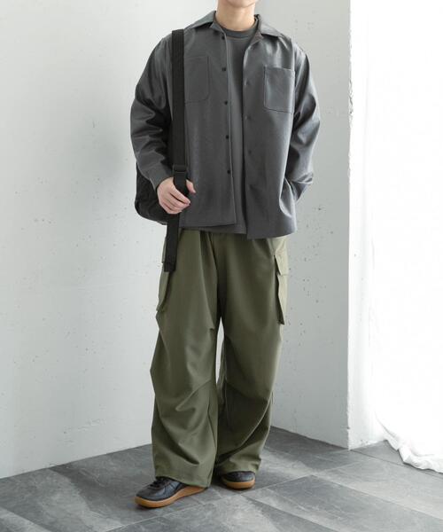 SENSE OF PLACE by URBAN RESEARCH（センスオブプレイスバイアーバンリサーチ）の「『ユニセックス』『セットアップ対応』ワイドカーゴパンツ（その他パンツ・メンズ・ブラウン/ブラック/カーキ・MEDIUM/SMALL/LARGE）」の8枚目の写真