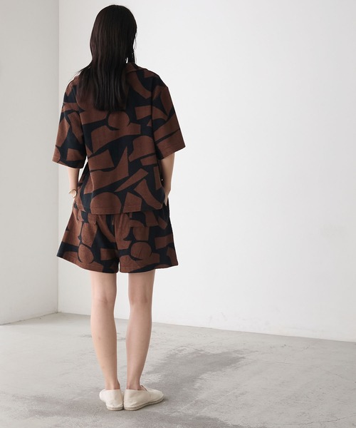 AMERIA ANDERSON】pile & pattern set-up /パイルジャガード ハーフ