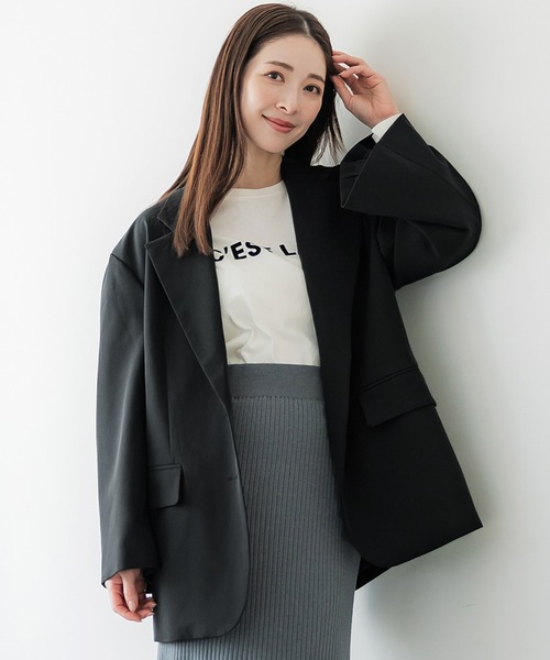 セール】オーバーサイズ ワイドスリーブジャケット（テーラード