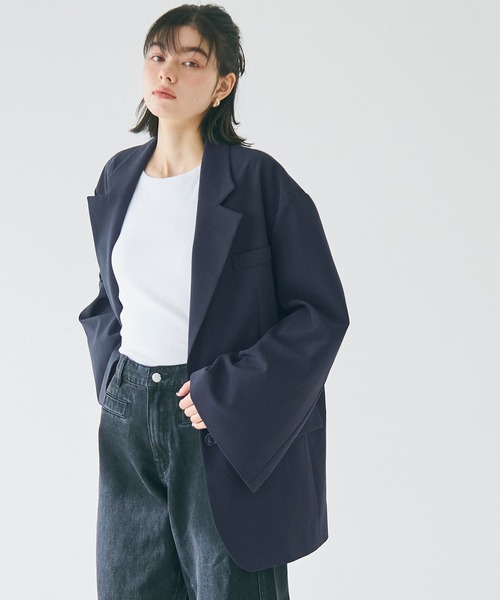 セール】オーバーサイズ ワイドスリーブジャケット（テーラード