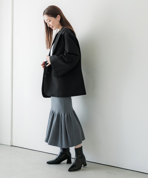coca(coca)(コカ)の「オーバーサイズ ワイドスリーブジャケット(テーラードジャケット・レディース・ネイビー/ブラック・M/L)」の21枚目の写真