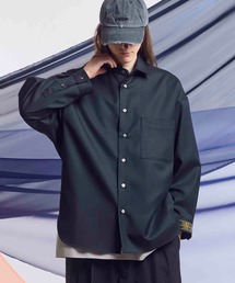 未使用品 メゾンスペシャル MAISON SPECIAL ウールハイカラーシャツ 長袖 前開き F ベージュ /DO ■OS ■SH レディース MAISON SPECIAL｜メゾン スペシャルのシャツ/ブラウス（ウール