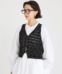 ラメノット2WAYベスト