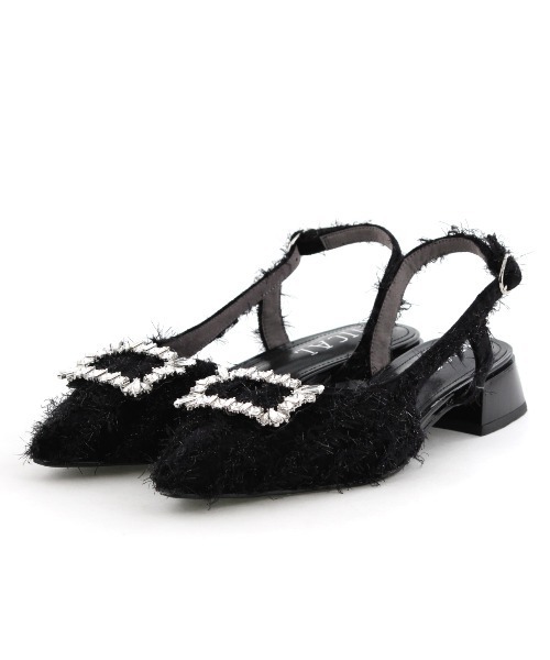 NICAL（ニカル）の「【NICAL】ビジュー付きバックストラップパンプス/554502（パンプス・レディース・ブラック系その他/アイボリー/ブラック・X-LARGE/MEDIUM/SMALL/LARGE）」の9枚目の写真