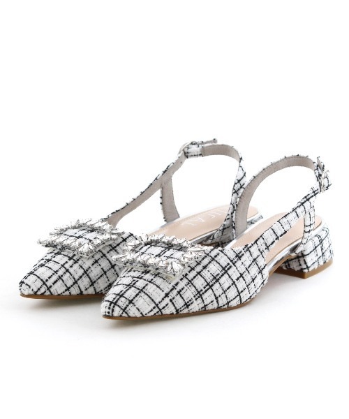 NICAL（ニカル）の「【NICAL】ビジュー付きバックストラップパンプス/554502（パンプス・レディース・ブラック系その他/アイボリー/ブラック・X-LARGE/MEDIUM/SMALL/LARGE）」の10枚目の写真