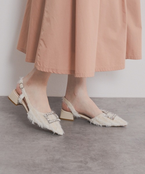 NICAL（ニカル）の「【NICAL】ビジュー付きバックストラップパンプス/554502（パンプス・レディース・ブラック系その他/アイボリー/ブラック・X-LARGE/MEDIUM/SMALL/LARGE）」の15枚目の写真